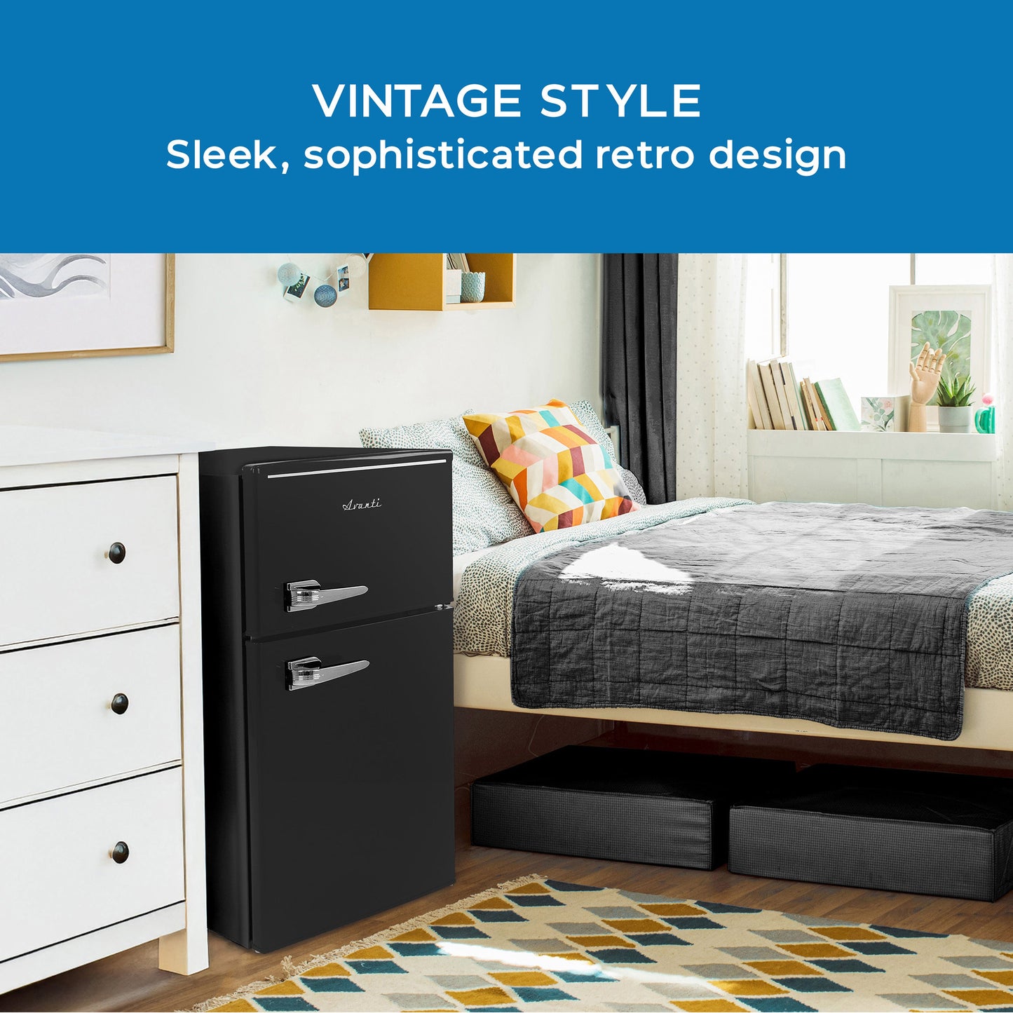 Avanti 3.0 Cu. Ft. Retro Compact Refrigerator - Robin's Egg Blue