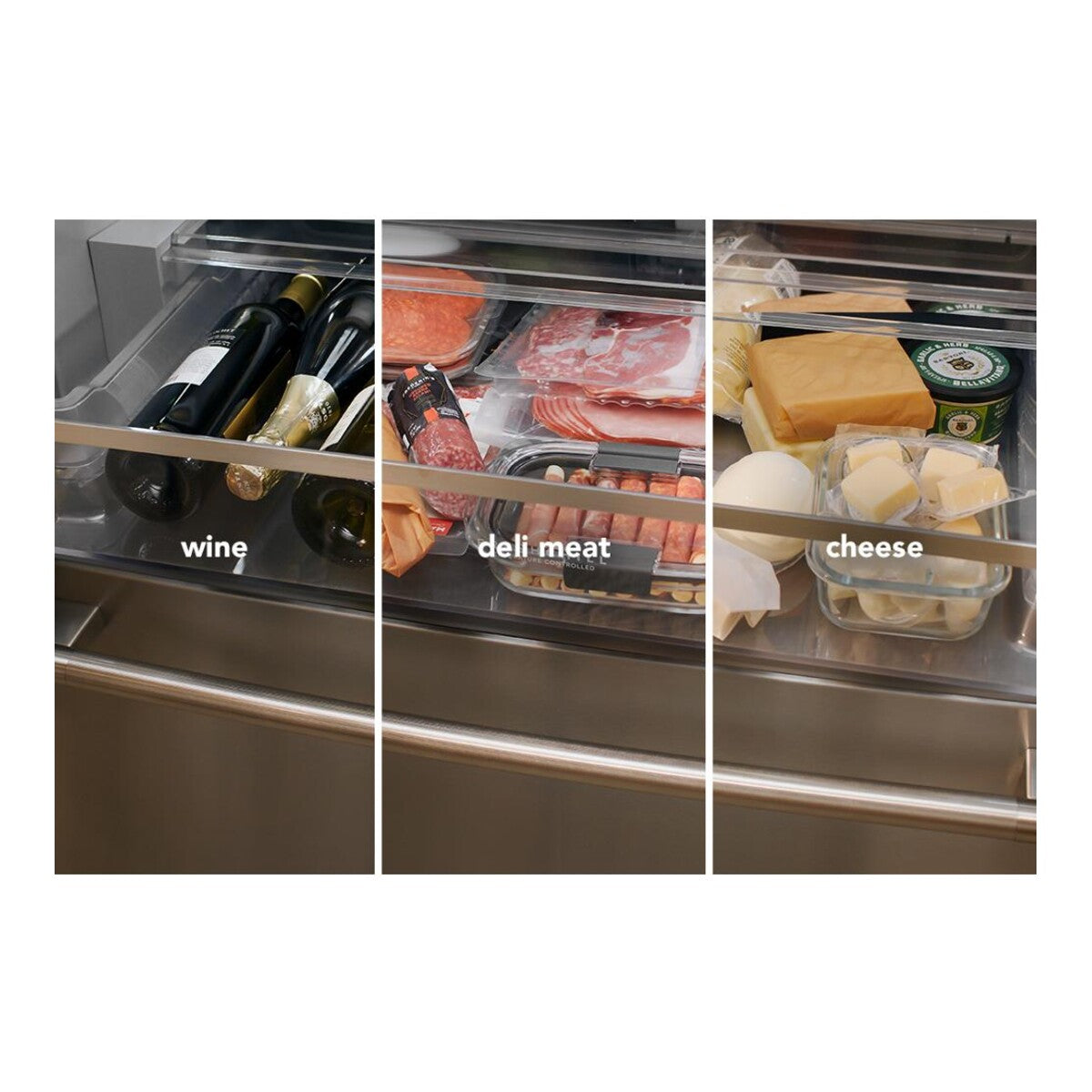 24 Cu. Ft. 36-Inch Counter-Depth French Door Refrigerator with Internal Water Dispenser in PrintShield® Stainless Steel