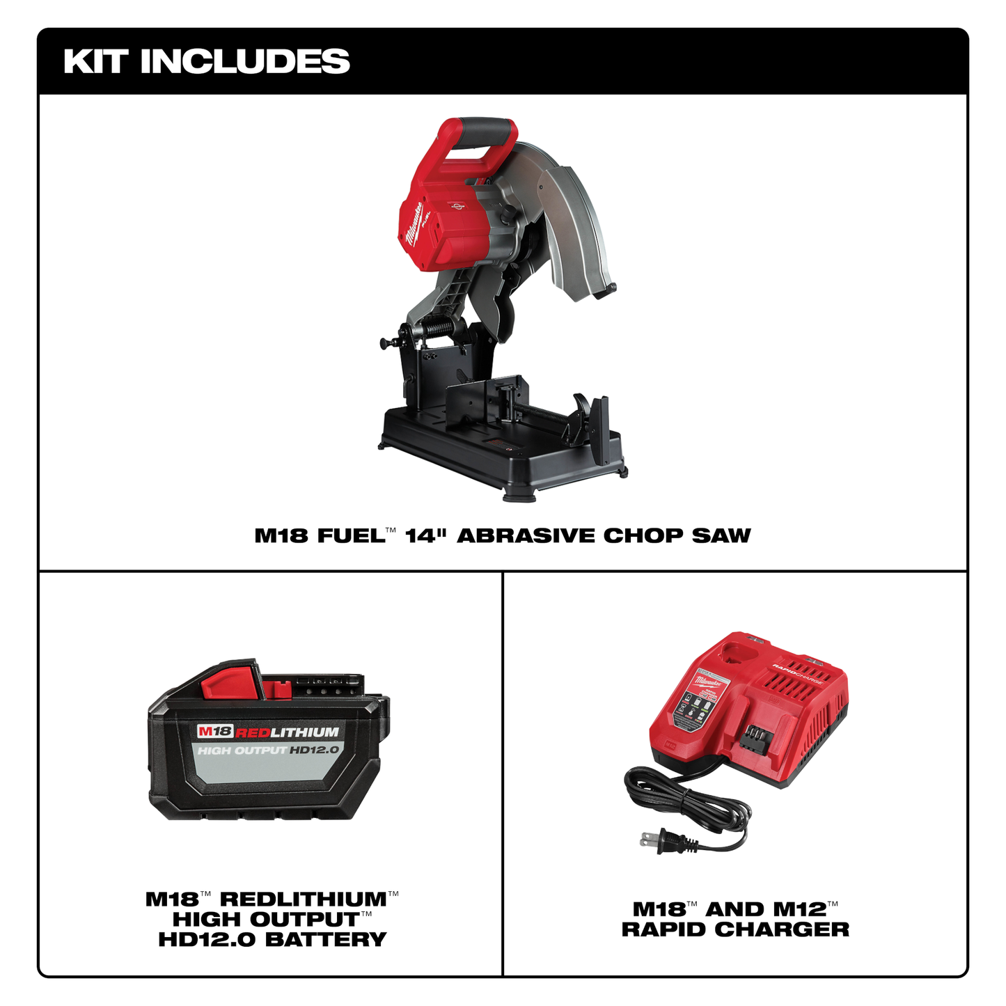 Milwaukee M18 FUEL™ 14" Abrasive Chop Saw Kit