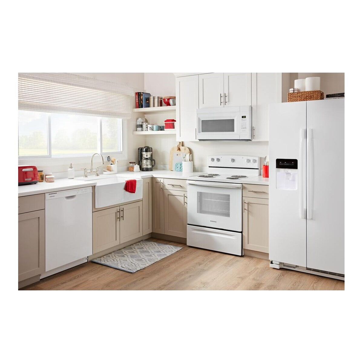 36-inch Wide Side-by-Side Refrigerator with Dual Pad External Ice and Water Dispenser - 25 Cu. Ft.