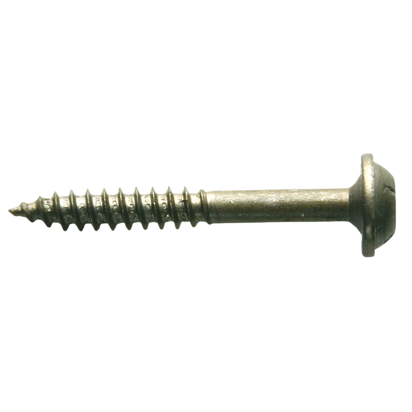 Zinc pocket hole screw with fine thread and washer head for woodworking projects in tools and hardware collections
