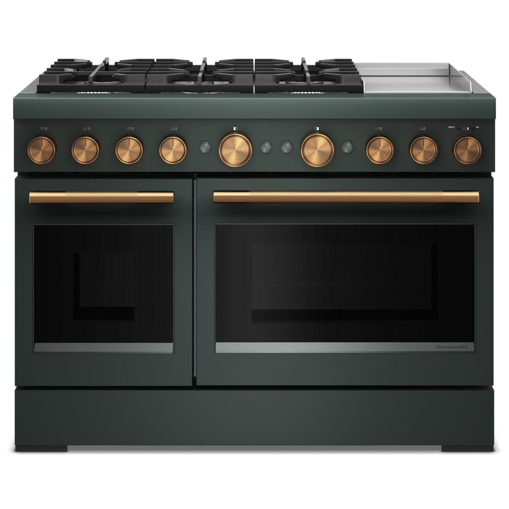 48-Inch 6 Burner Commercial-Style Dual Fuel Range with Griddle