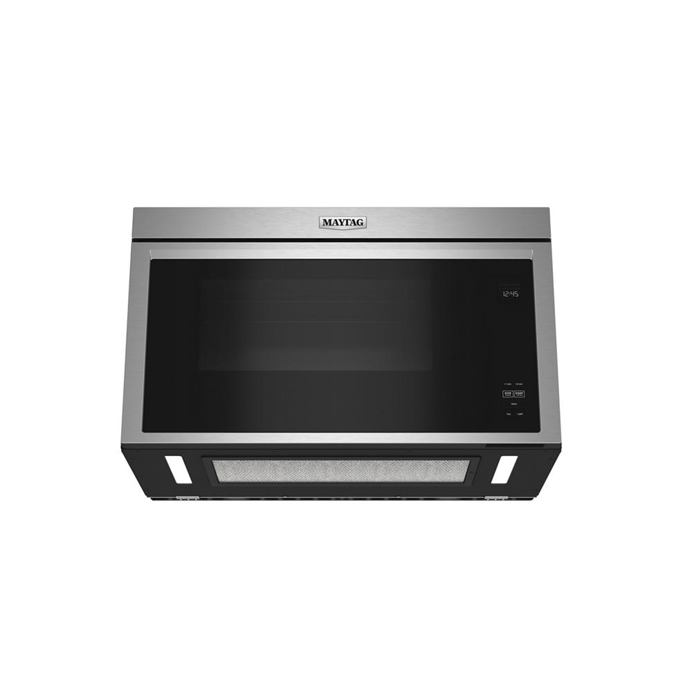 Stainless steel over-the-range flush built-in microwave with digital display from kitchen appliances and microwaves collection