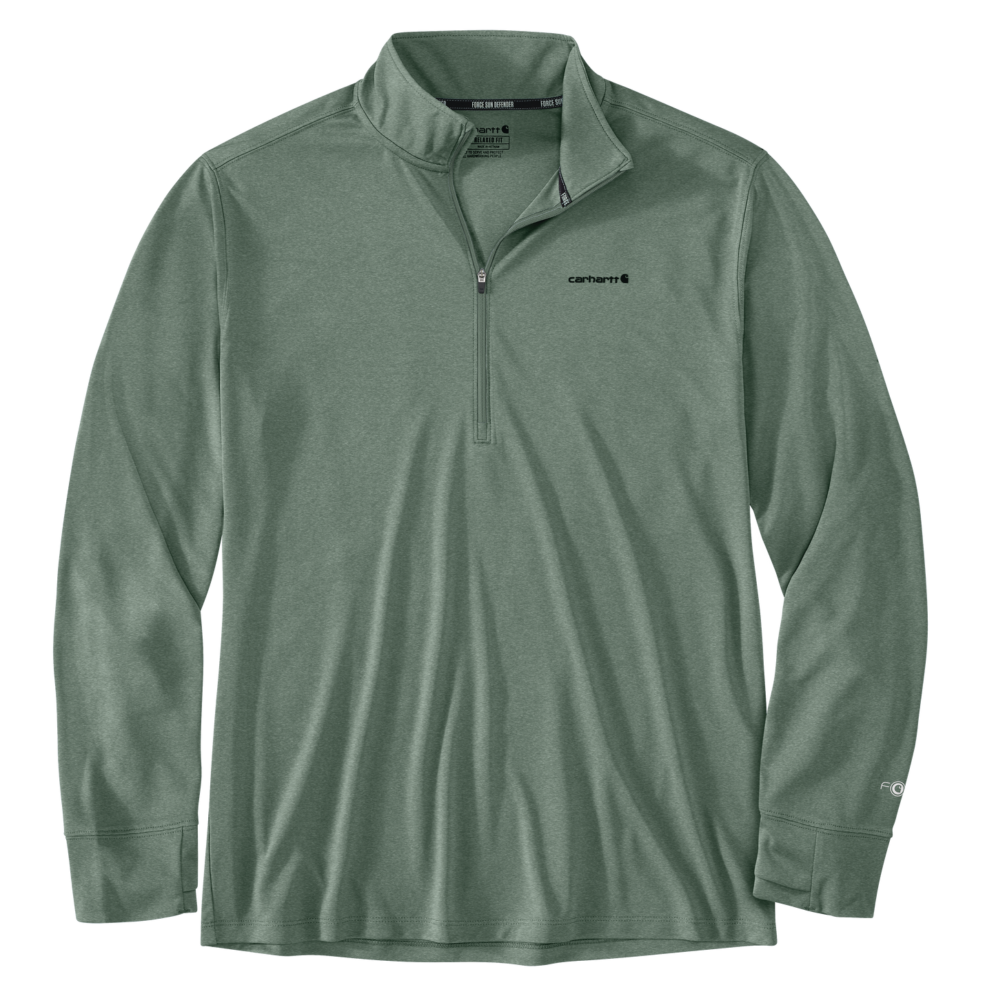 Carhartt Men's Force Sun Defender Relaxed 1/2-Zip Long-Sleeve