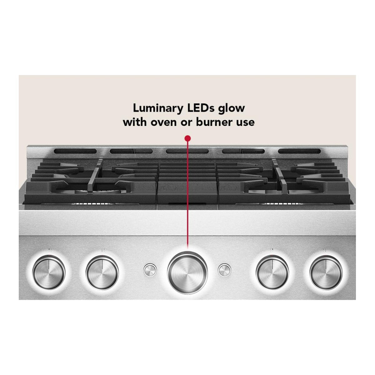 KitchenAid® 30-Inch 4 Burner Commercial-Style Gas Range with No Preheat Air Fry Mode