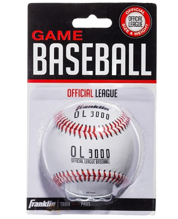 Official league size and weight baseball with leather cover in packaging for outdoor games and toys under $50 collections