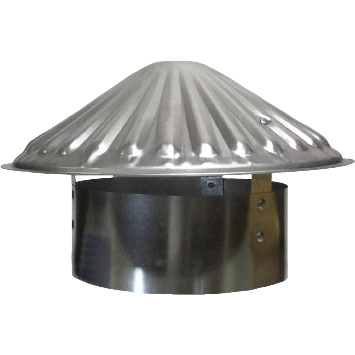 Galvanized steel vent pipe cap with flared top for plumbing and home improvement under $50 collections