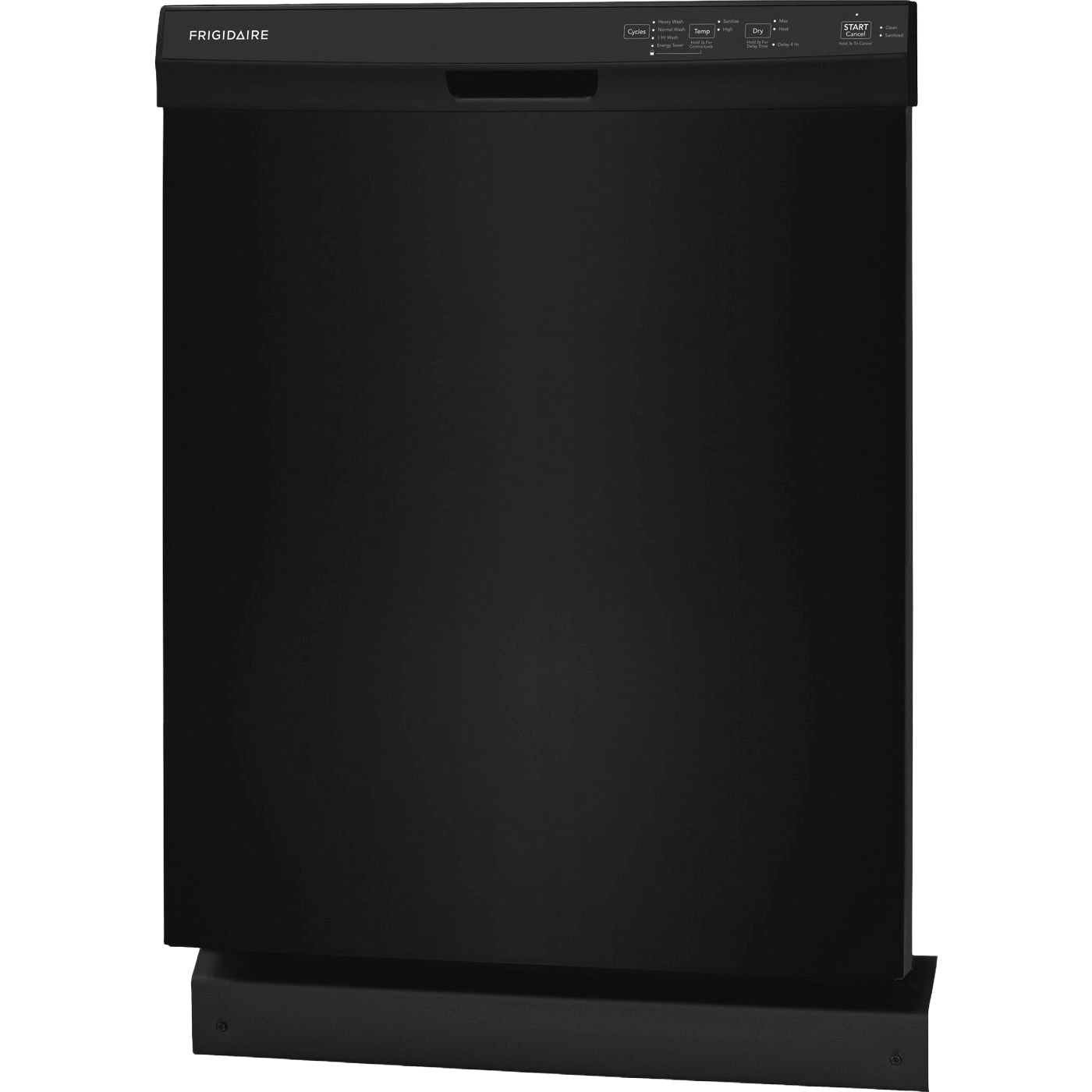Black built-in 24-inch dishwasher with digital controls, part of kitchen appliances in home improvement and Dishwashers collection