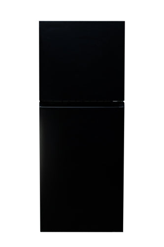 Black top mount refrigerator with two doors in kitchen appliances and top freezer refrigerators collection