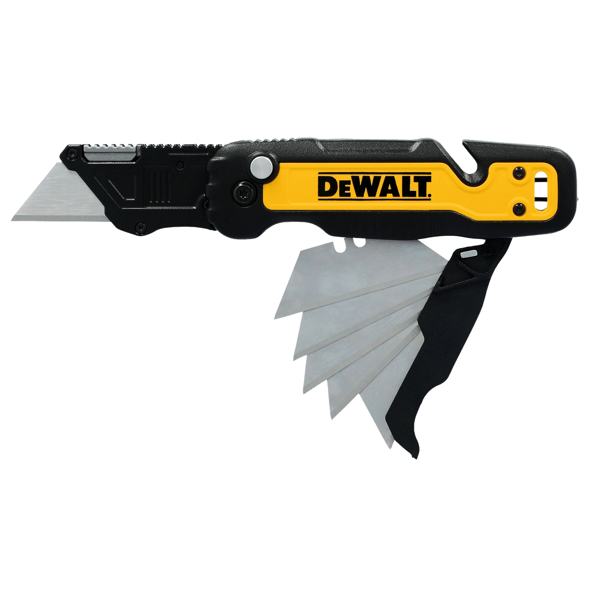 DEWALT Push and Flip Folding Utility Knife w/Storage