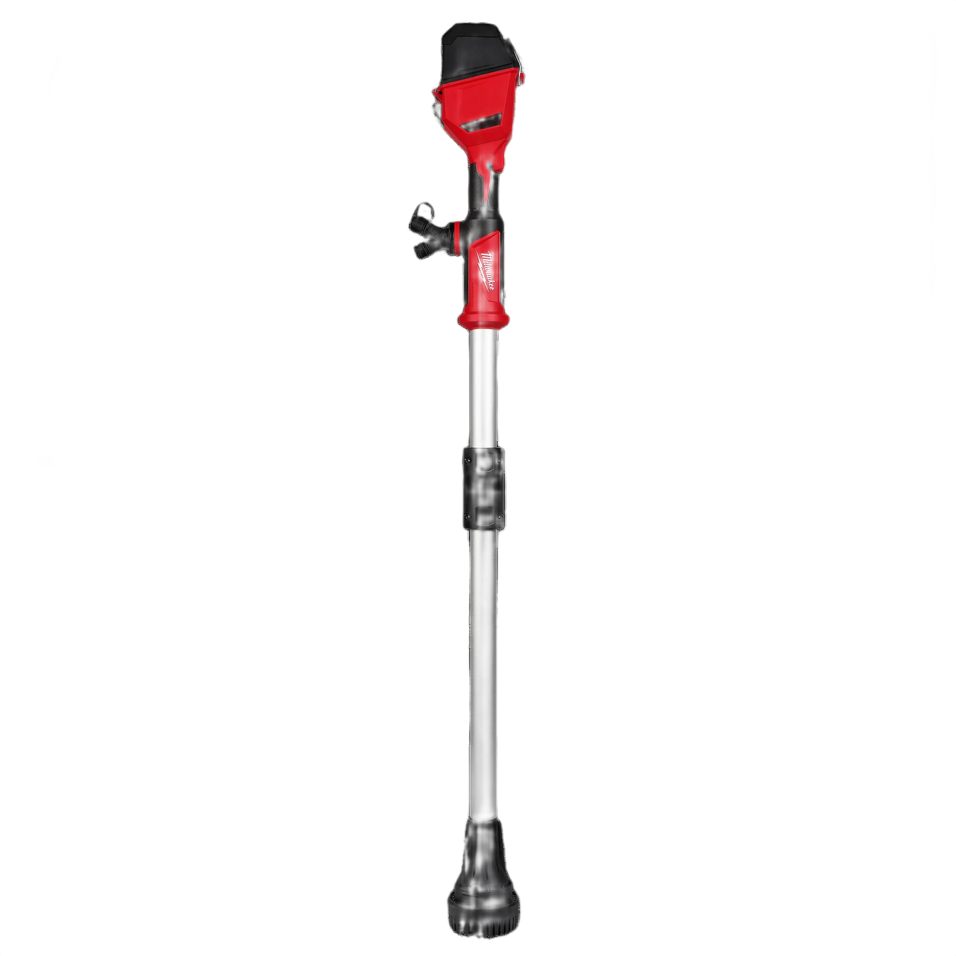 Red and silver cordless brushless stick transfer pump designed for efficient fluid transfer in tools and home improvement projects