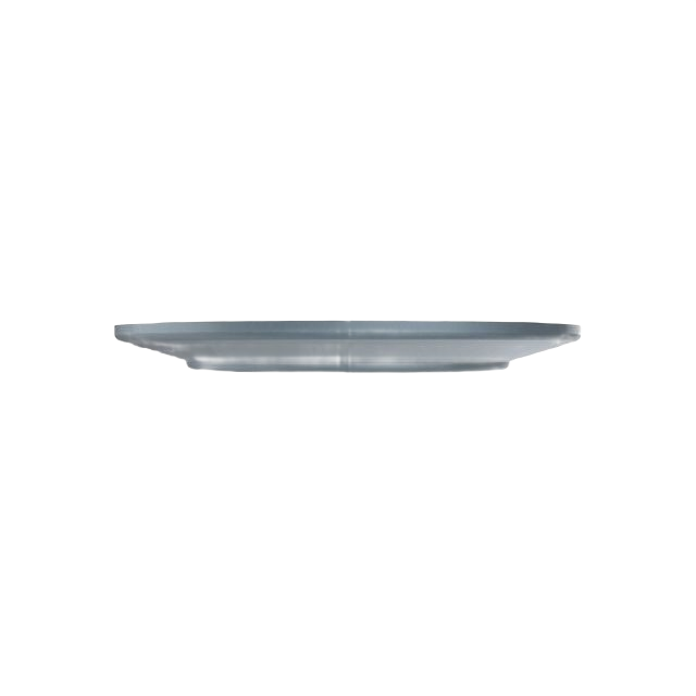 Gray metal sheave assembly with smooth beveled edge designed for John Deere equipment maintenance and repair
