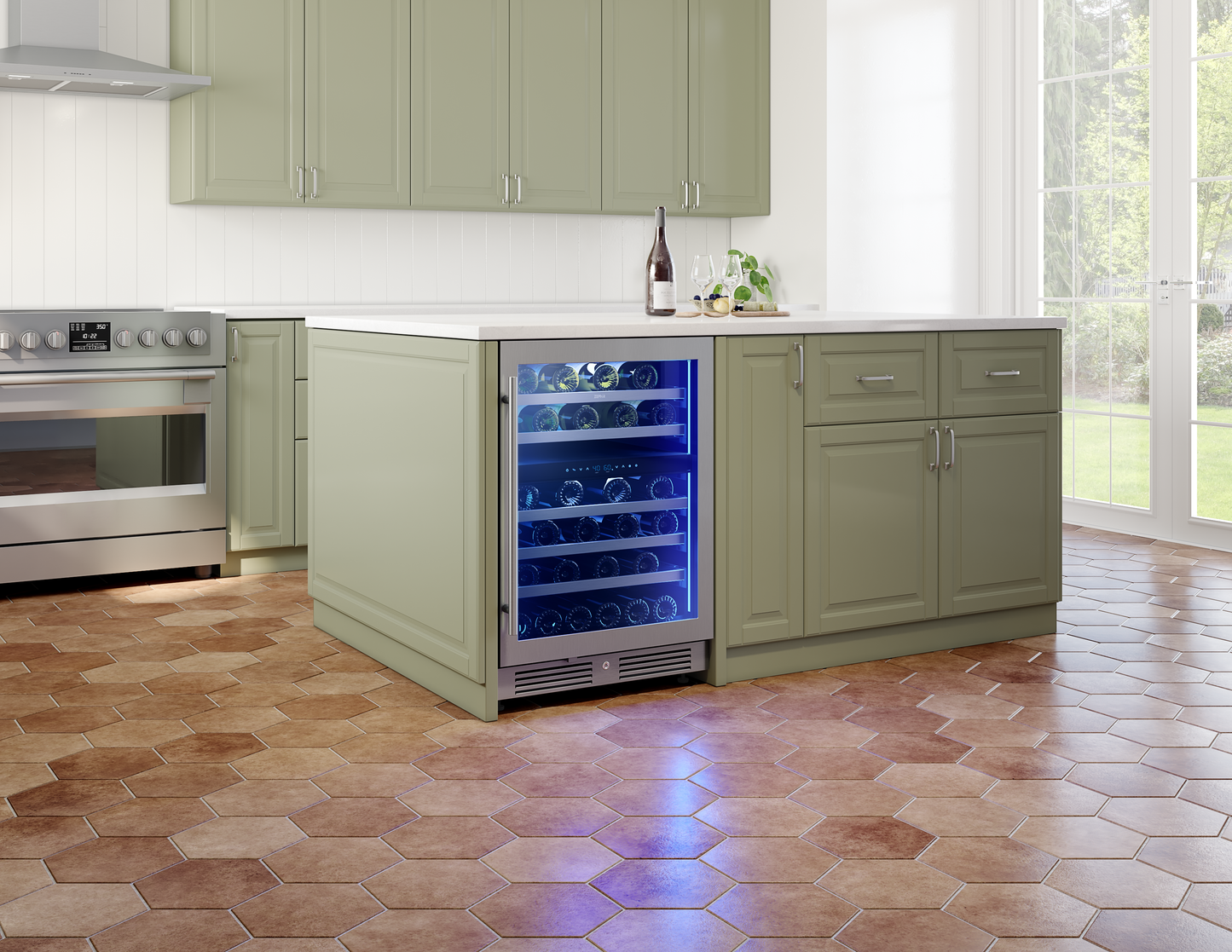 Wine Cooler 24", Reversible, Dual Zone