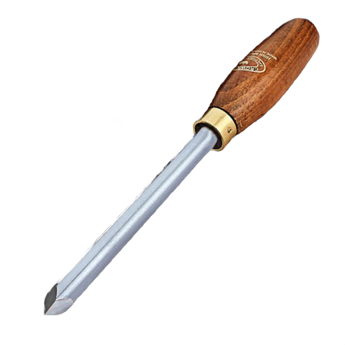 Woodworking three point tool with polished steel blade and wooden handle for detailed turning under $100 in tools collection