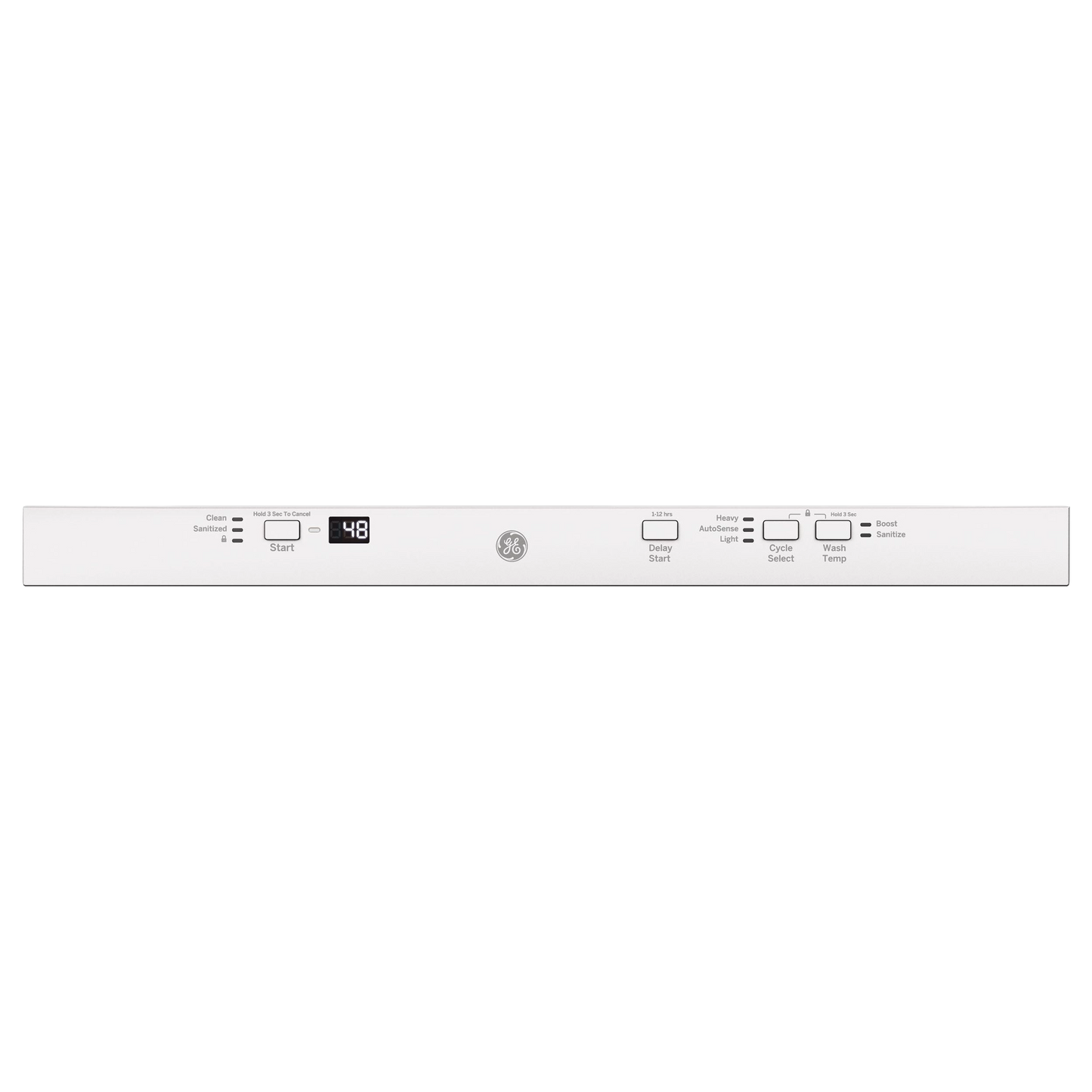GE® ENERGY STAR® ADA Compliant Stainless Steel Interior Dishwasher with Sanitize Cycle
