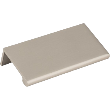 Satin nickel finish cabinet tab pull with 60mm hole spacing for hardware and furniture accessories under $50 collections