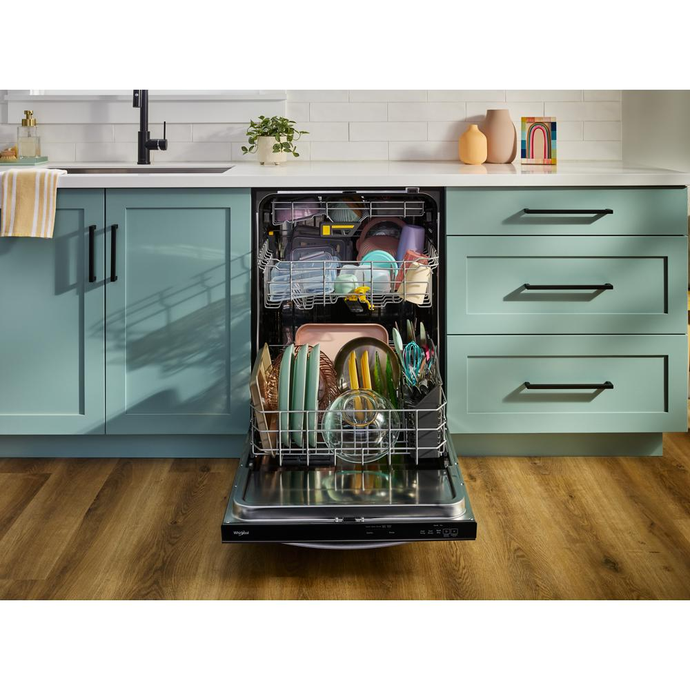 Whirlpool® 24-Inch Top Control Dishwasher with Total Coverage Wash and Auto Open Air Dry in Fingerprint Resistant Stainless Steel