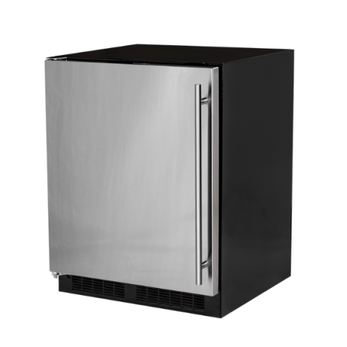 24-inch low profile built-in refrigerator with stainless steel door, vertical handle, part of Refrigerators and Kitchenware collections
