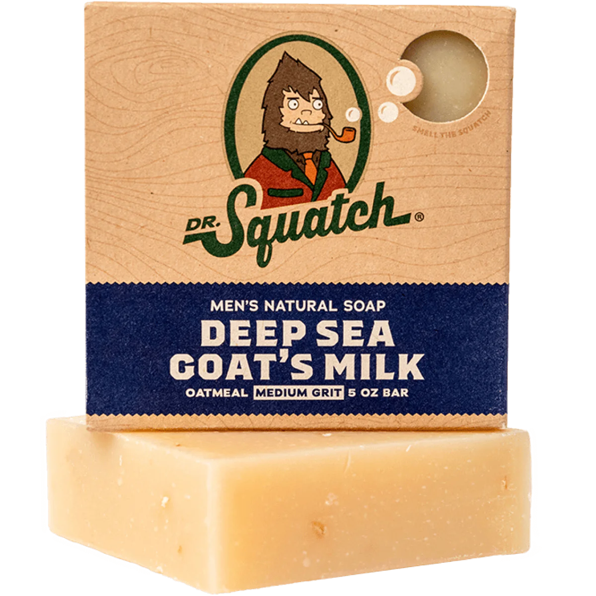 Deep Sea Goat's Milk bar soap with oatmeal, natural men's grooming and skin care under $50 in health and beauty collections