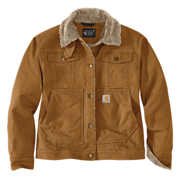 Safari Ltd Carhartt Women's Sherpa-Lined Canvas Jacket 2XL