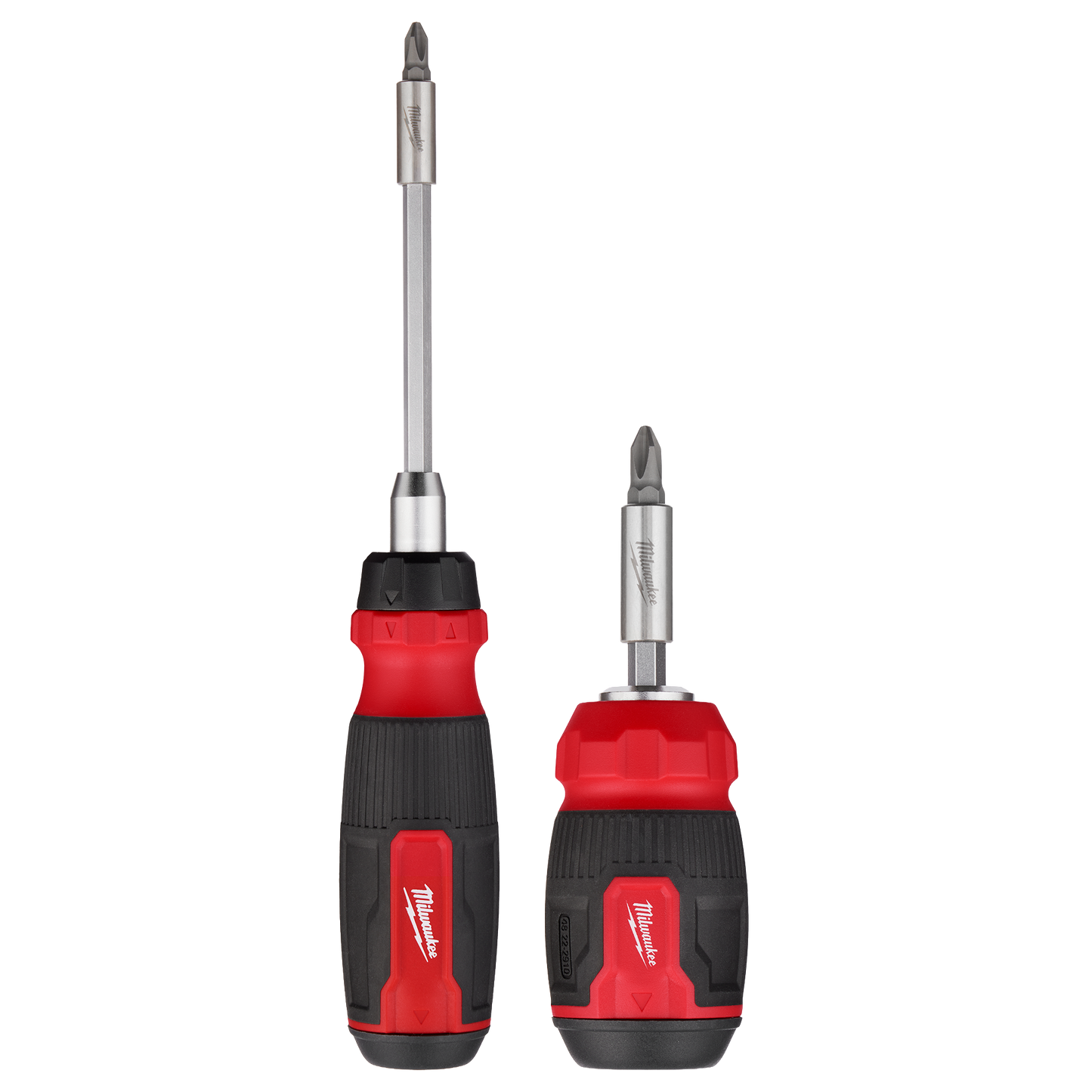 Milwaukee 2pc 14-in-1 Ratcheting Multi-Bit Screwdriver and 8-in-1 Compact Multi-Bit Screwdriver