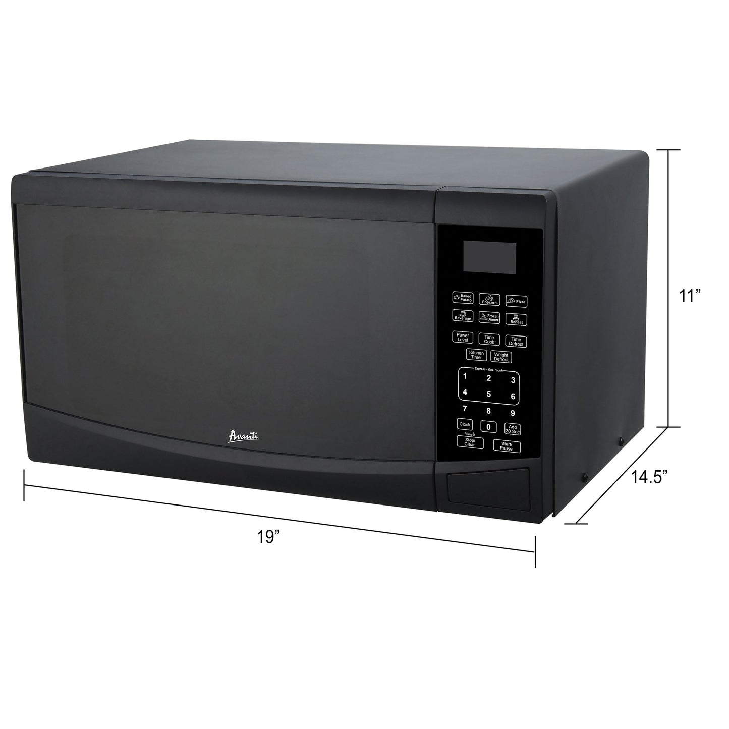 Avanti Countertop Microwave Oven, 0.9 cu. ft. - Black