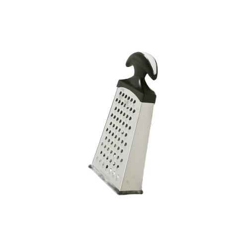 Slim stainless steel box grater with ergonomic black handle for efficient kitchen use under $50 collections
