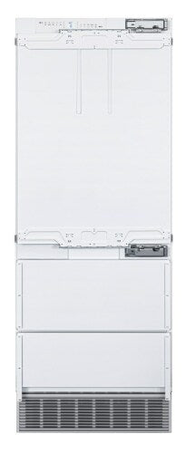 Built-in 30-inch bottom freezer refrigerator panel-ready with integrated ice maker and vent grille from Appliances collection