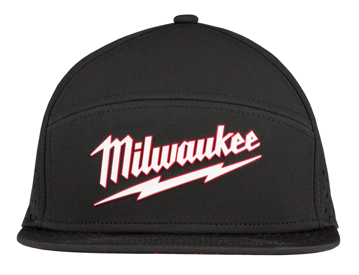 Milwaukee Black Flat Brim Snapback