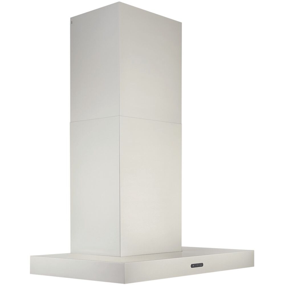 Stainless steel T-style chimney hood with electronic controls from Over the Range Hoods and Kitchen appliances collection