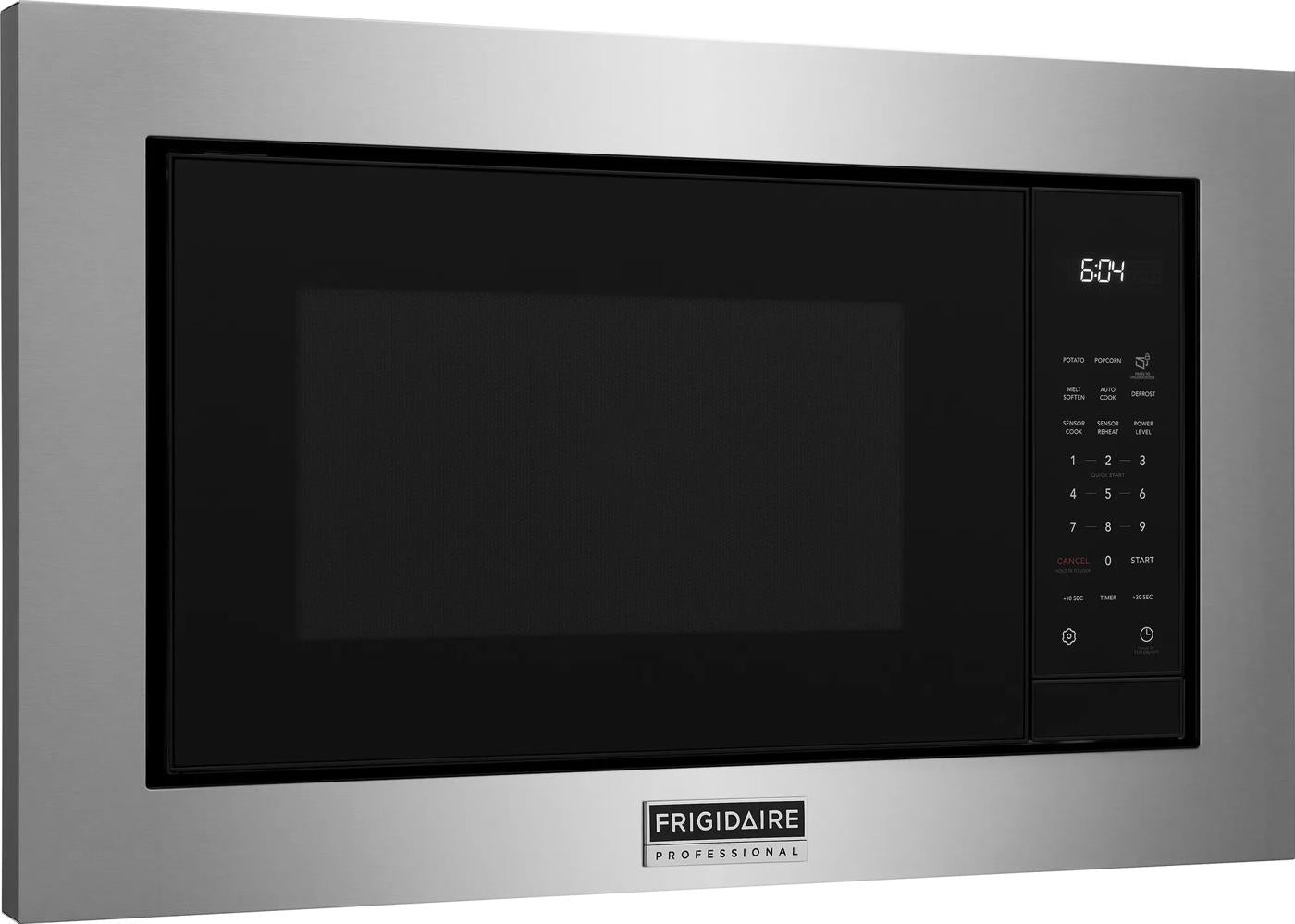 Built-in stainless steel microwave with digital display and sensor cooking options in Appliances and Kitchenware collections