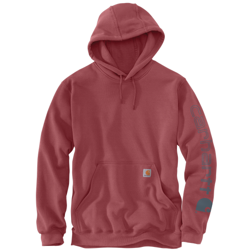 Carhartt Men's Loose Fit Midweight Logo Sleeve Graphic Hoodie