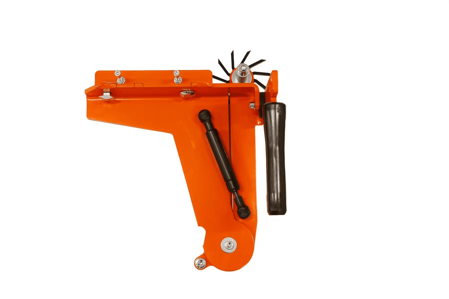Orange metal retrofit pre-cutter with black handle and cutting wheel for LOGOSOL band sawmill tool accessories collections