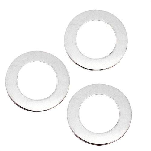 Set of metal shim washers for precise spacing adjustments in power tool accessories and home improvement projects under $50 collection