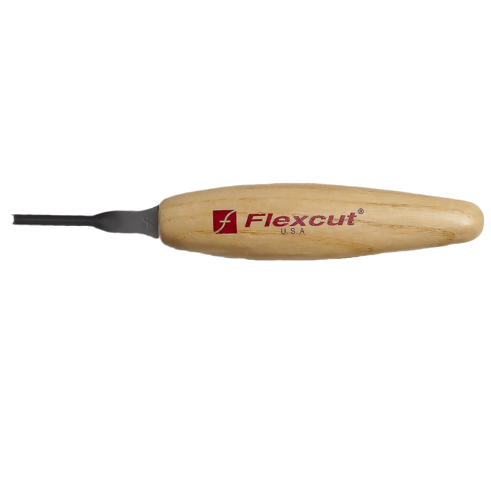 Wood carving micro V-tool with wooden handle for detailed hand tool work in woodworking and carving projects under $50