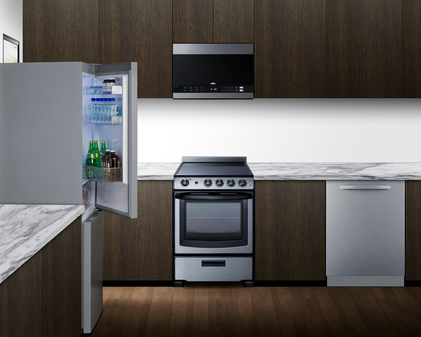 24" Wide Bottom Mount Refrigerator-Freezer