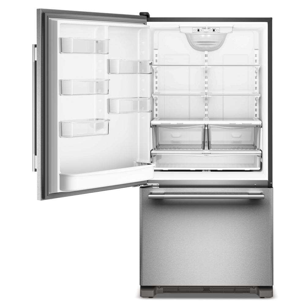 22 Cu. Ft. 33-Inch Standard-Depth Bottom Mount Refrigerator with Left Door Swing