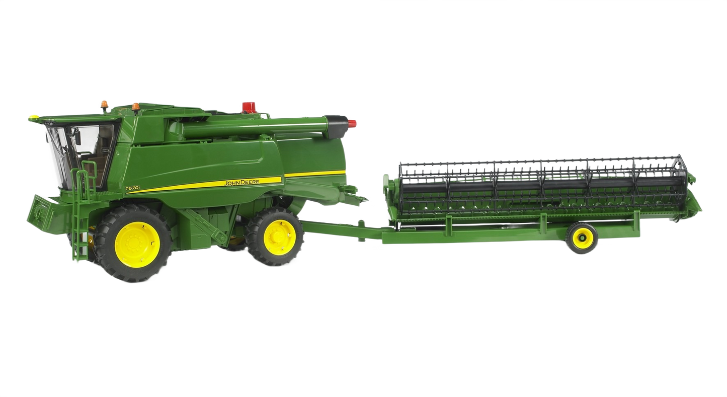 Green Bruder toy harvester with detailed detachable cutting header for Vehicles & Remote Controlled Toys and Bruder Toys collections