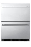 24" Wide 2-Drawer All-Refrigerator, ADA Compliant