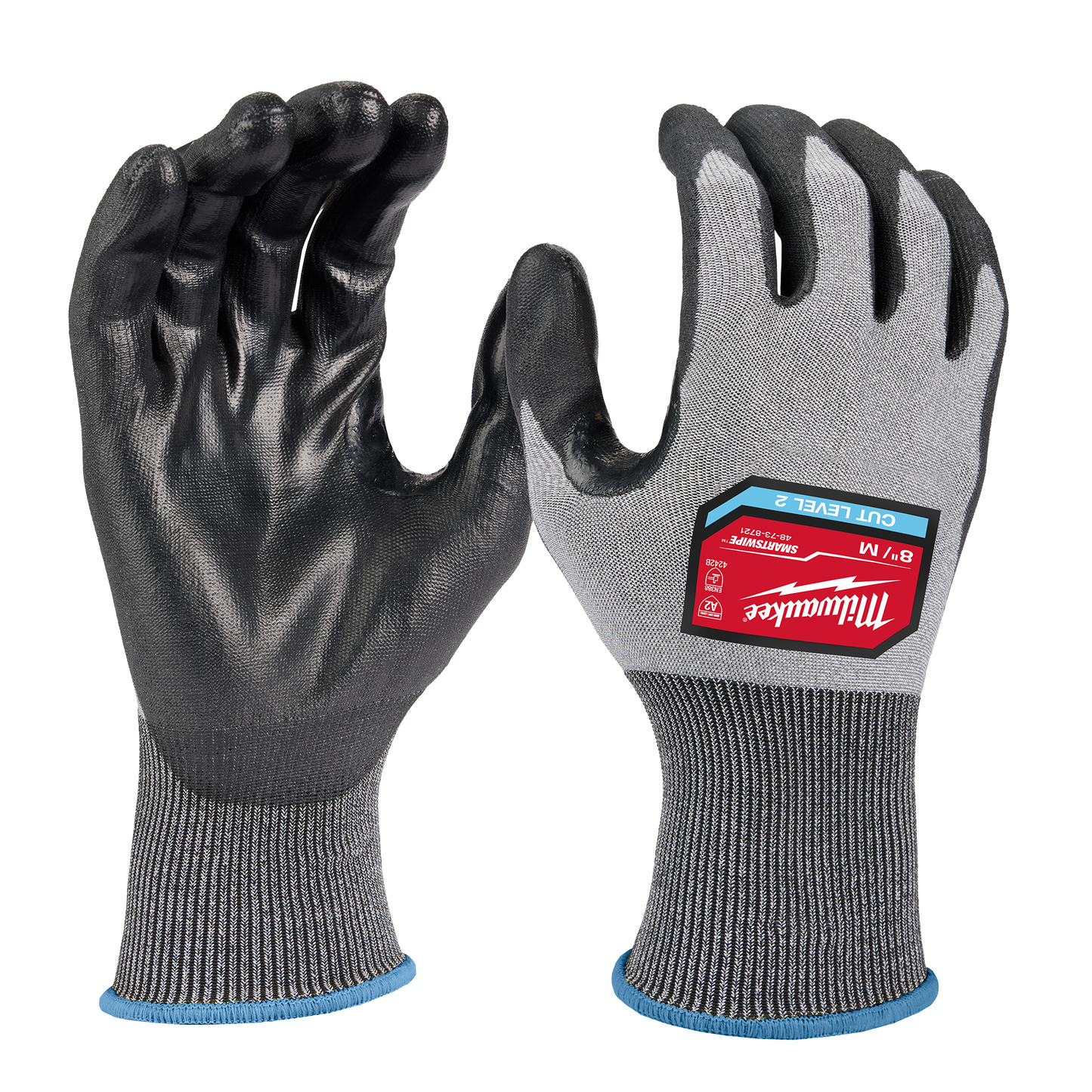 Milwaukee Cut Level 2 High Dexterity Polyurethane Dipped Gloves - M