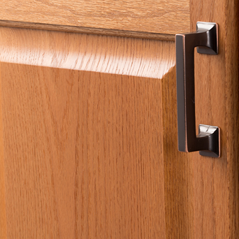 Oil-rubbed bronze cabinet pull with highlighted edges for furniture hardware and home improvement under $50 collection