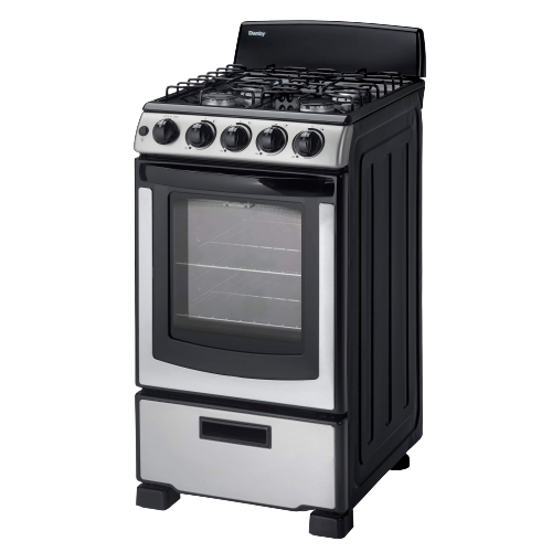 20" Gas Range, 2 Oven Racks,Window, 4 Open Burners, ADA, Manual Clean