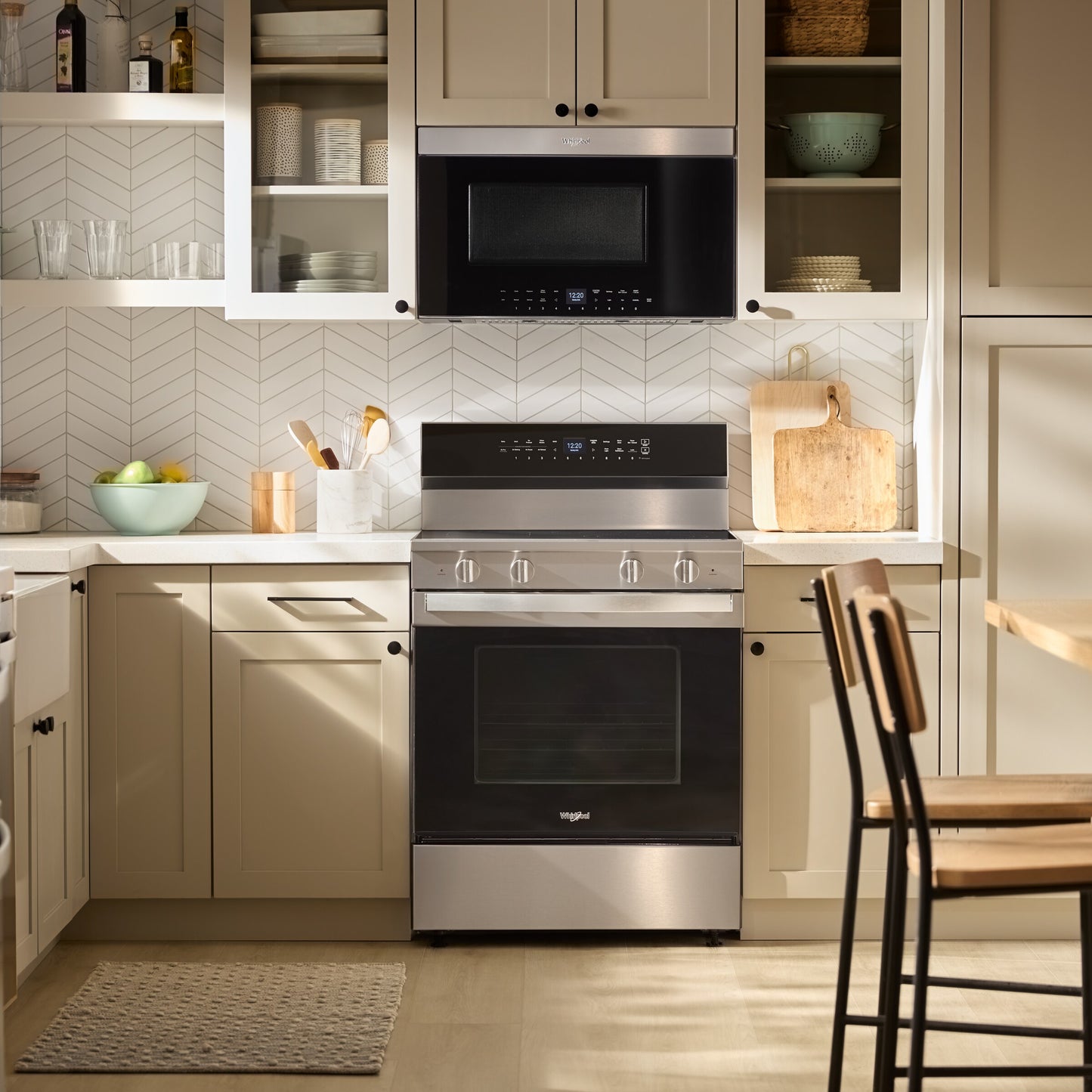 Air Fry Over- the-Range Oven with Flush Built-in Design
