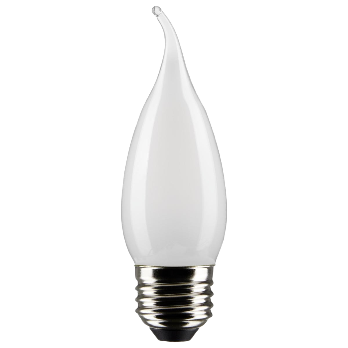Frosted flame-tip LED light bulb with medium base for home lighting in Electrical and Lighting & Ceiling Fans collections