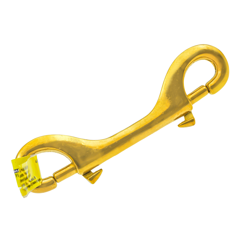 Hardware Essentials Double Ended Bolt Snap Solid Brass (4-1/8")