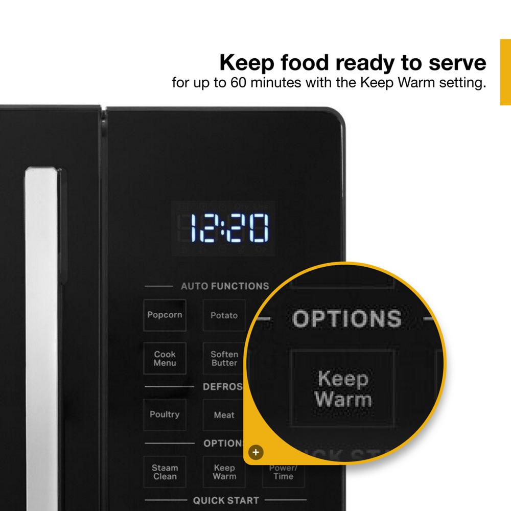 0.9 Cu. Ft. Capacity Countertop Microwave with 900 Watt Cooking Power