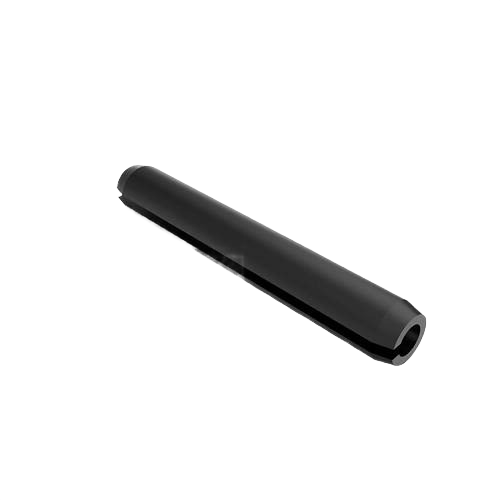 Black metal spring pin designed for secure fastening in tools and home improvement applications