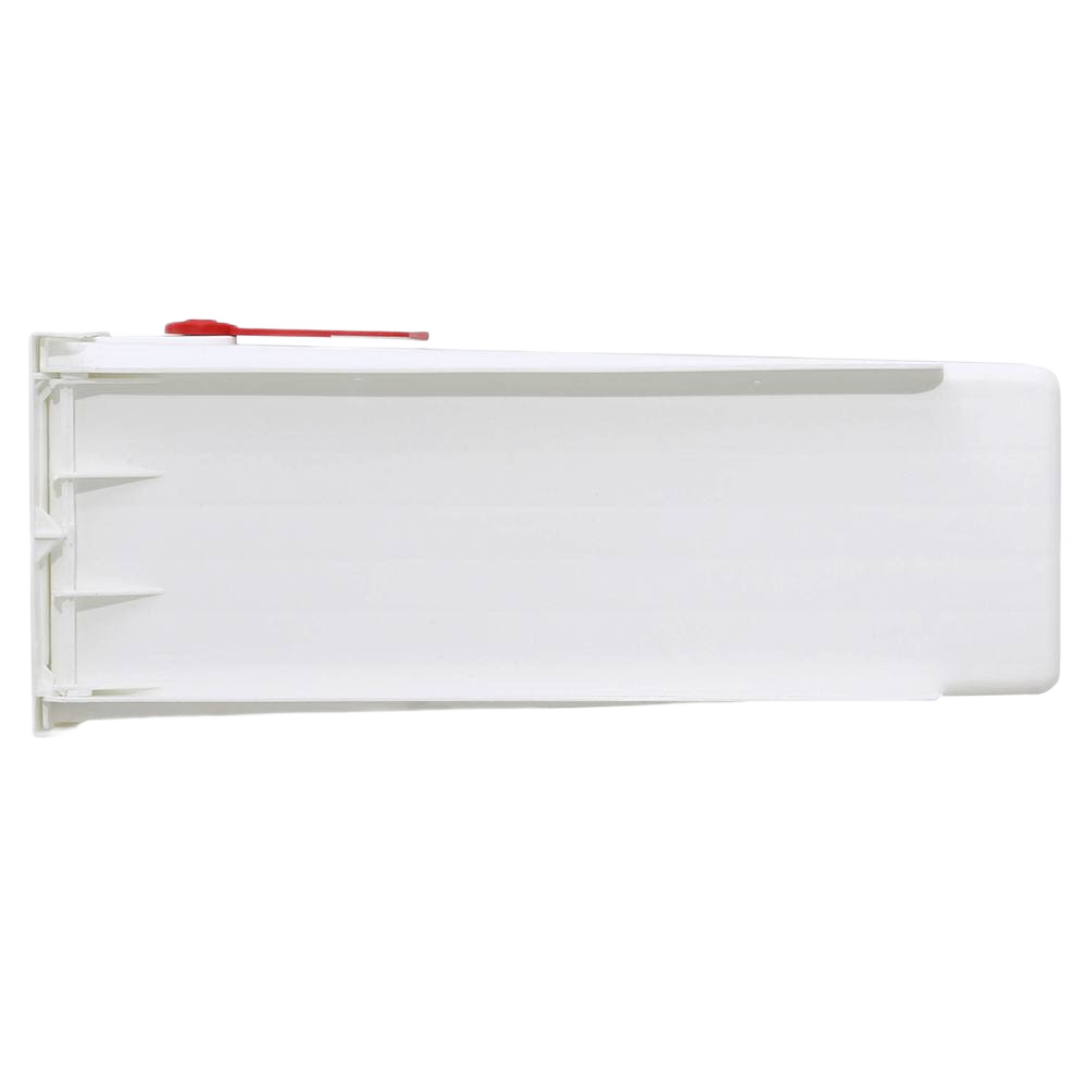 Gibraltar Parsons White Medium Plastic Post Mount Mailbox