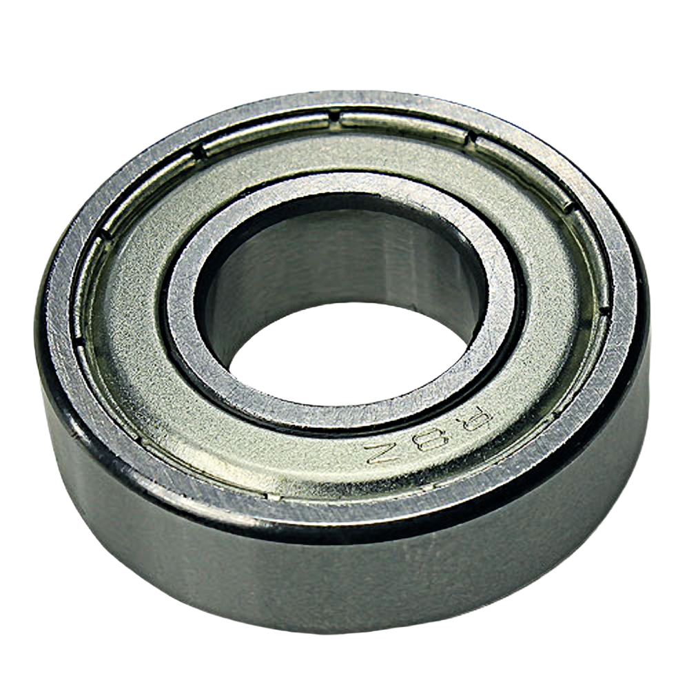 Steel radial bearing with 1-1/8 inch outer diameter used in power tool accessories and woodworking equipment.