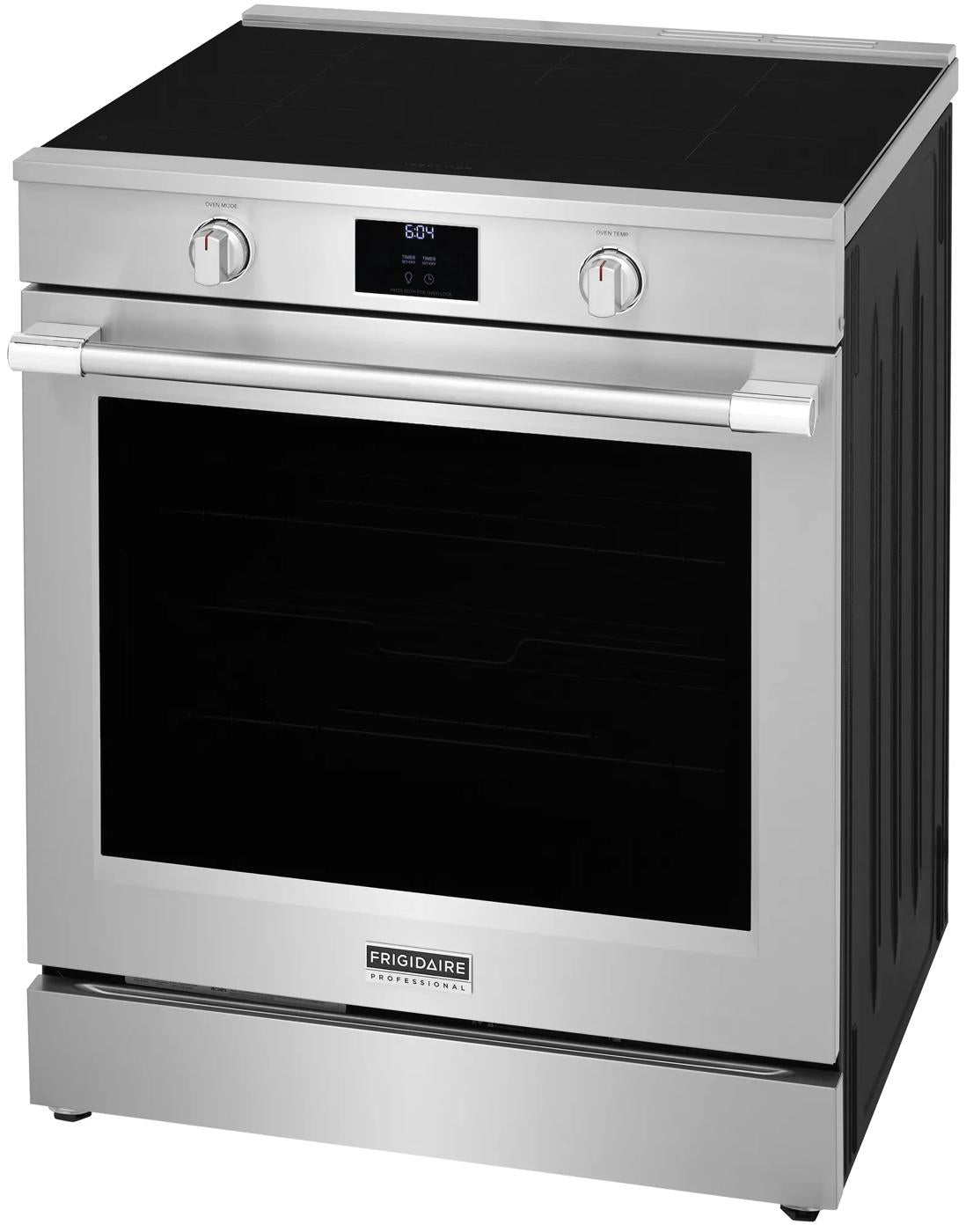 Stainless steel 30-inch induction range with digital display and dual knobs from Ranges & Kitchenware at Hartville Hardware